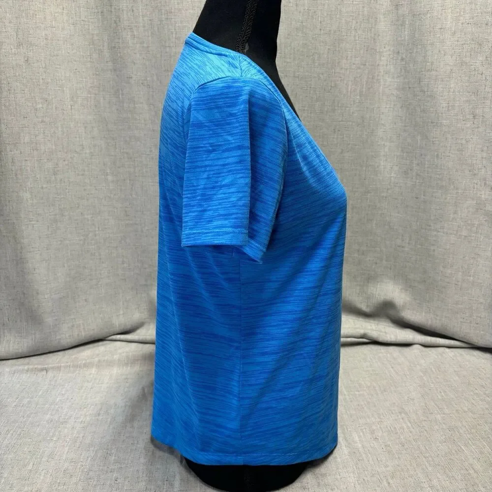 Nike Dri-Fit‎ Short Sleeve T-Shirt Bright Heather Blue Women's Size Small